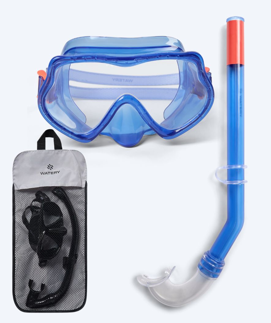 Watery Combo snorkkelisetti lapsille (4-10) - Winslet - Sininen