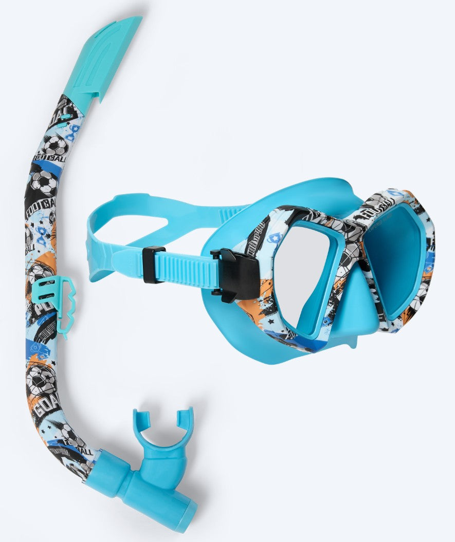 Watery Combo snorkkelisetti junioreille (8-15) - Riku Camo - Sininen