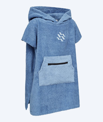 Watery kylpyponcho lapsille (1-6) - puuvilla - Atlantic Blue