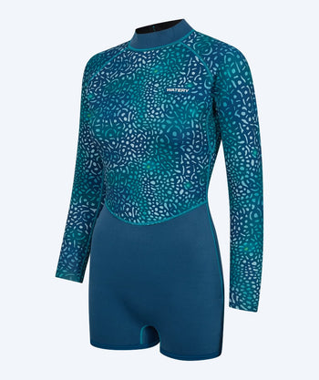 Watery neopreeninen springsuit-märkäpuku naisille - Compass - Vihreä/Sininen