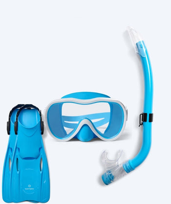 Watery snorkkelisetti junioreille (8-15) - Odine/Fleetwood - Sininen/sininen