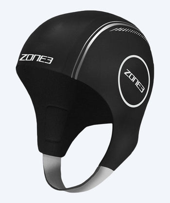 ZONE3 neopreenihuppu - (4 mm) - Musta/hopea