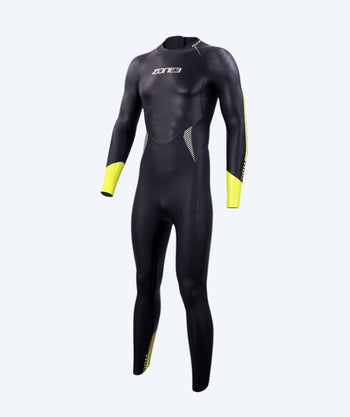 ZONE3 märkäpuku miehille - Advance - Musta/Keltainen