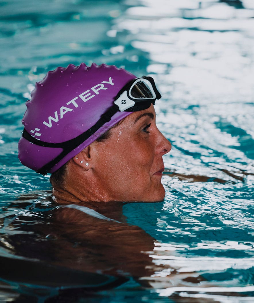 Watery uimalakki (yli 10 vuotiaille) - Signature - Fluo vihreä
