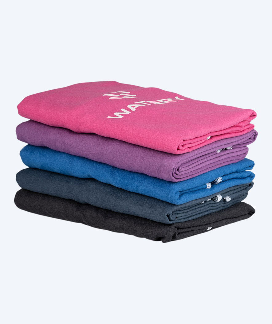 Watery kylpyponcho aikuisille - mikrokuitu - tummansininen