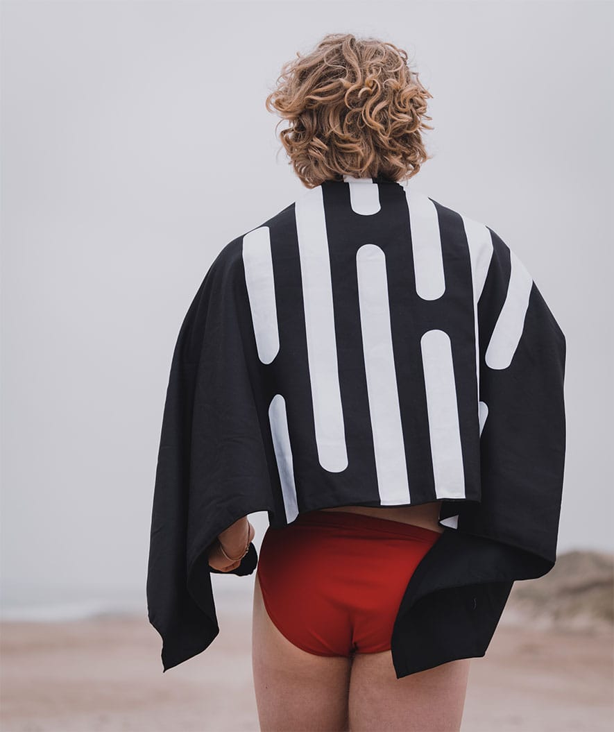 Watery kolmiomalliset uimahousut miehille - Budgie Eco - Punainen