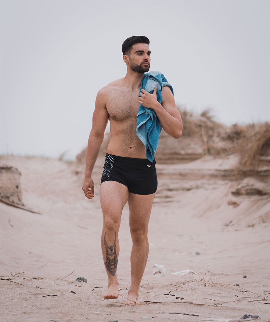 Watery aquashorts miehille - Flaming Vegas Eco - Blue Sporty