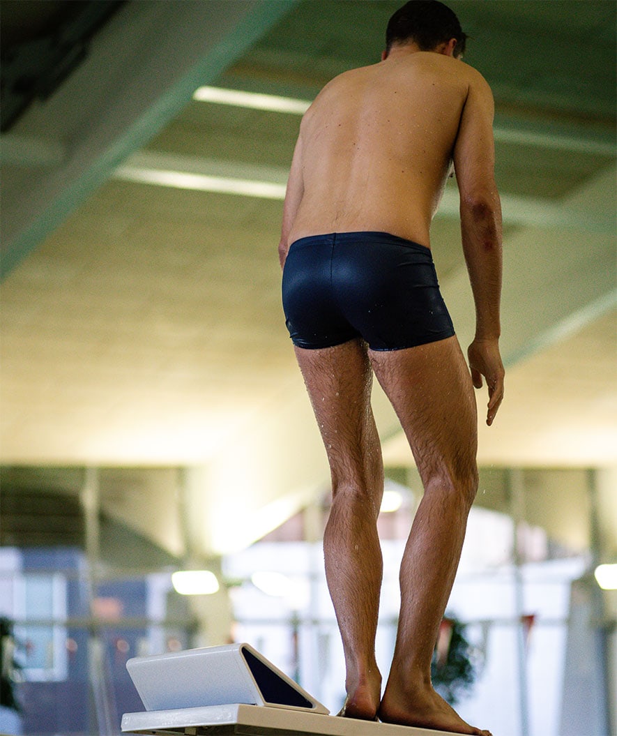 Watery aquashorts miehille - Flaming Vegas Eco - Tummansininen