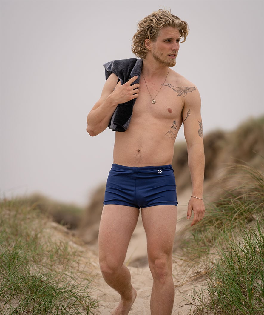 Watery aquashorts miehille - Flaming Vegas Eco - Tummansininen