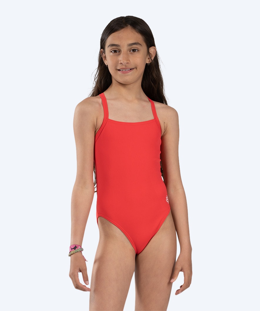 Watery uimapuku tytöille - Freestyler Solid - Cherry Red